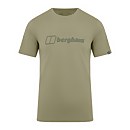 Men's  Organic Big Colour Logo T Shirt Light Green - XS