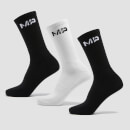 Дамски отборни чорапи Essentials на MP (3 чифт) — черно/бяло - UK 2-5