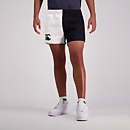 Mens Cotton Twill Harlequin Short With Pockets in Black-30