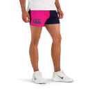 Mens Cotton Twill Harlequin Short With Pockets in Fuschia/Navy-28