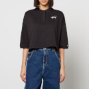 Tommy Jeans Signature Crop Jersey Polo Top - XS