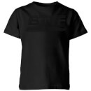 Back To The Future Monochrome Kids' T-Shirt - Black