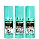 L’Oréal Paris Magic Retouch Dark Brown Root Concealer Spray Trio Bundle L’Oréal Paris Magic Retouch Dark Brown Root Concealer Spray Trio Bundle