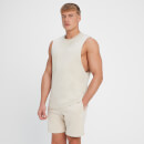 MP Herren Rest Day Tanktop mit tiefem Armausschnitt – Sand - XXS MP Herren Rest Day Tanktop mit tiefem Armausschnitt – Sand - XXS
