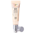IT Cosmetics CC+ and Nude Glow Lightweight Foundation and Glow Serum with SPF40 - Light