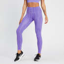 MP Women's Tempo Reversible Leggings - Paisley Purple - S