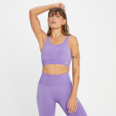 Damski bezszwowy stanik sportowy z kolekcji Tempo Tonal MP – Electric Lilac - S