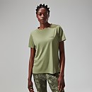 Relaxed Super Stretch Tech T-Shirt für Damen Grün - 20