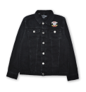 Butt Stallion PULP HORROR Embroidered Denim Jacket - Black