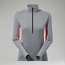 MTN Guide Long Sleeve Half Zip für Damen Schwarz/Rot - 16