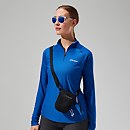 24/7 Long Sleeve Half Zip Tech T-Shirt für Damen Blau - 10