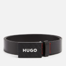 HUGO Gilao-Z Logo-Detailed Leather Belt - 90cm