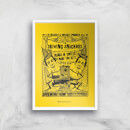 Decorsome x Harry Potter Skiving Giclee Art Print - A3 - White Frame