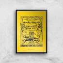 Decorsome x Harry Potter Skiving Giclee Art Print - A3 - Black Frame