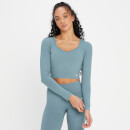 Crop top à dos ouvert MP Power pour femmes – Bleu galet - XL