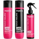Matrix Total Results InstaCure Anti-Breakage Shampoo, Conditioner and Hair Spray Routine for Damaged Hair
