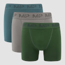 Boxeri MP pentru bărbați (pachet de 3) Carbon/Albastru fumuriu/Verde închis - S