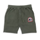 Jurassic World DTIA Ranger Embroidered Unisex Jog Shorts - Khaki