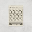 Jurassic World Dino Tracks Pocket Guide Giclee Art Print - A3 - Print Only