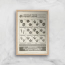 Jurassic World Dino Tracks Pocket Guide Giclee Art Print - A3 - Wooden Frame