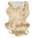 LullaBellz Super Thick 22" 5 Piece Natural Wavy Clip In Extensions Light Blonde