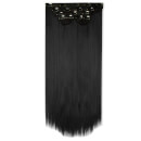 LullaBellz Super Thick 22" 5 Piece Straight Clip In Extensions Natural Black