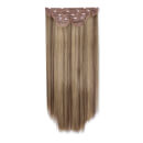 LullaBellz Super Thick 22" 5 Piece Straight Clip In Extensions Mellow Brown