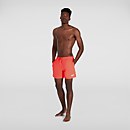 Pantalones cortos de natación Essentials de 41 cm para hombre, Rojo - M
