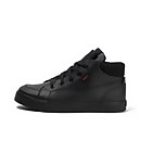 Youth Mens Tovni Hi Double Tongue Leather Black  - 5
