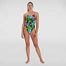 Lucid Jungle Allover VBack Badeanzug Grün/Blau für Damen - 26 Lucid Jungle Allover VBack Badeanzug Grün/Blau für Damen - 26