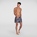 Men's Printed Leisure 14" Swim Shorts White/Red - XXL