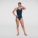 Women's Allover Recordbreaker Swimsuit Black/Blue - 40