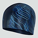 Adult Long Hair Printed Cap Blue - ONE SIZE