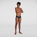 Men's Allover 7cm Brief Black/Grey - 38 Men's Allover 7cm Brief Black/Grey - 38