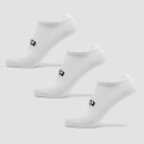 MP Unisex Trainer Ponožky (3 balení) Bílé - UK 2-5