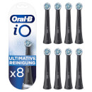 Oral B iO Ultimate Clean Black Brush Heads, 8 Pieces