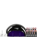 Mylee Black Convex Curing Lamp Kit Bundle with Send Nudes Collection