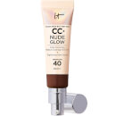 IT Cosmetics CC+ and Nude Glow Lightweight Foundation and Glow Serum with SPF40 - Deep Bronze