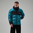 Men's URB Arkos Reflect Down Insulated Jacket Turquoise/ Black - XS