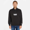 Tommy Jeans Authentic Half Zip Cotton Sweatshirt - S