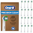 Oral-B Precision Clean Aufsteckbürsten für elektrische Zahnbürste, briefkastenfähige Verpackung, 16 Stück