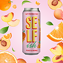 Selfish Gut Friendly Pop - Peach & Orange (12x330ml Cans)