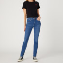 Wrangler High-Rise Skinny Denim-Blend Jeans - W28 L32