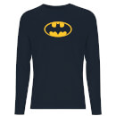 Justice League Batman Logo Men's Long Sleeve T-Shirt - Navy