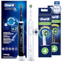 Oral-B Genius X Duo Pack Black & White - Electric Toothbrush + 8 Toothbrush Heads Oral-B Genius X Duo Pack Black & White - Electric Toothbrush + 8 Toothbrush Heads
