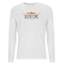 Back To The Future Outatime Plate Men's Long Sleeve T-Shirt - White