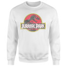 Jurassic Park Logo Vintage Sweatshirt - White