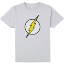 Justice League Flash Logo Men's T-Shirt - White