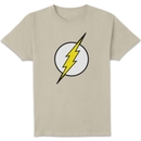 Justice League Flash Logo Men's T-Shirt - Cream Justice League Flash Logo Men's T-Shirt - Cream