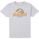 Jurassic Park Logo Tropical Men's T-Shirt - White